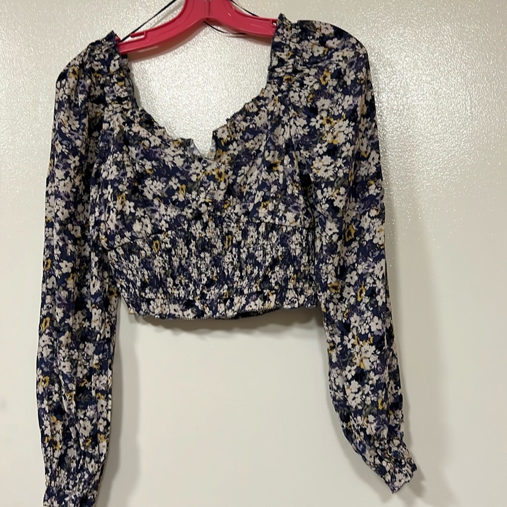 Elodie - Floral crop-top